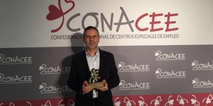 Conacee Premio de la Confederación Nacional de Centros Especiales de Empleo (CONACEE) a Urbegi por su apuesta por la innovación y la internacionalización (Nov.2018)